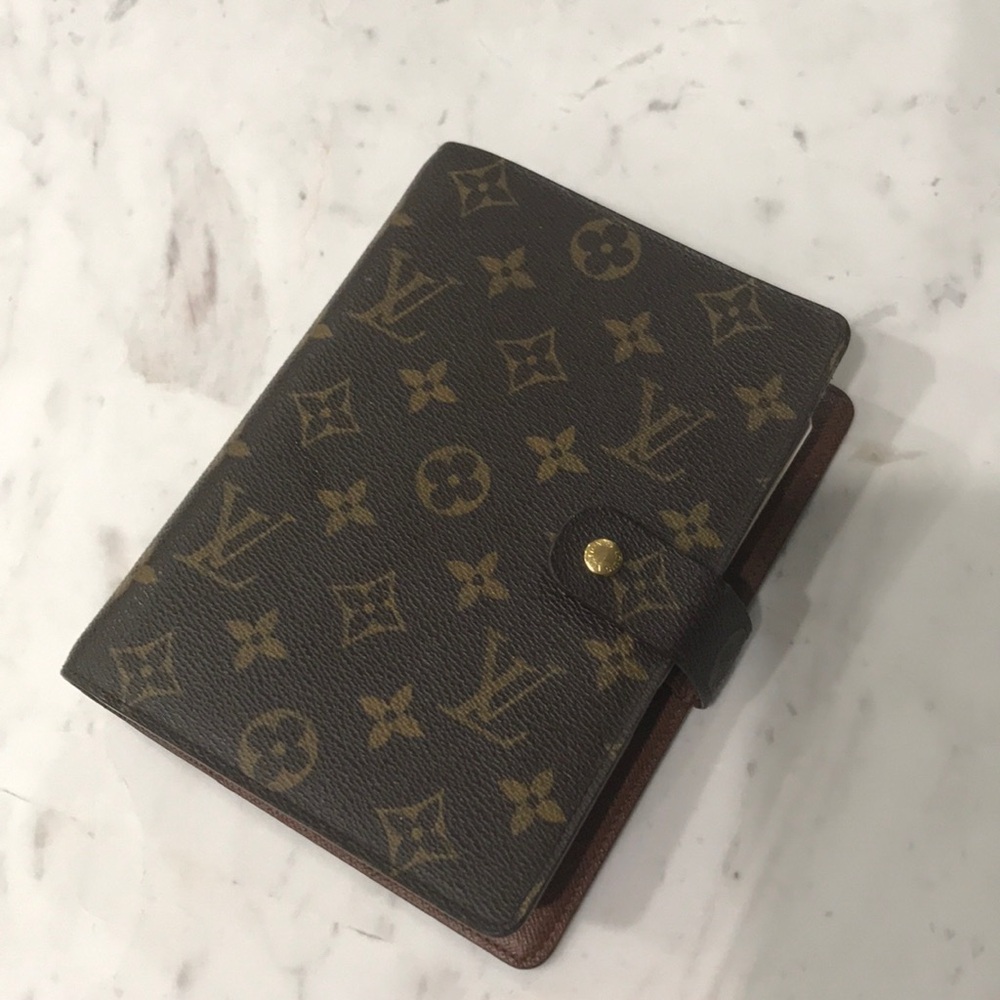 Louis Vuitton Brown and Gold Planner